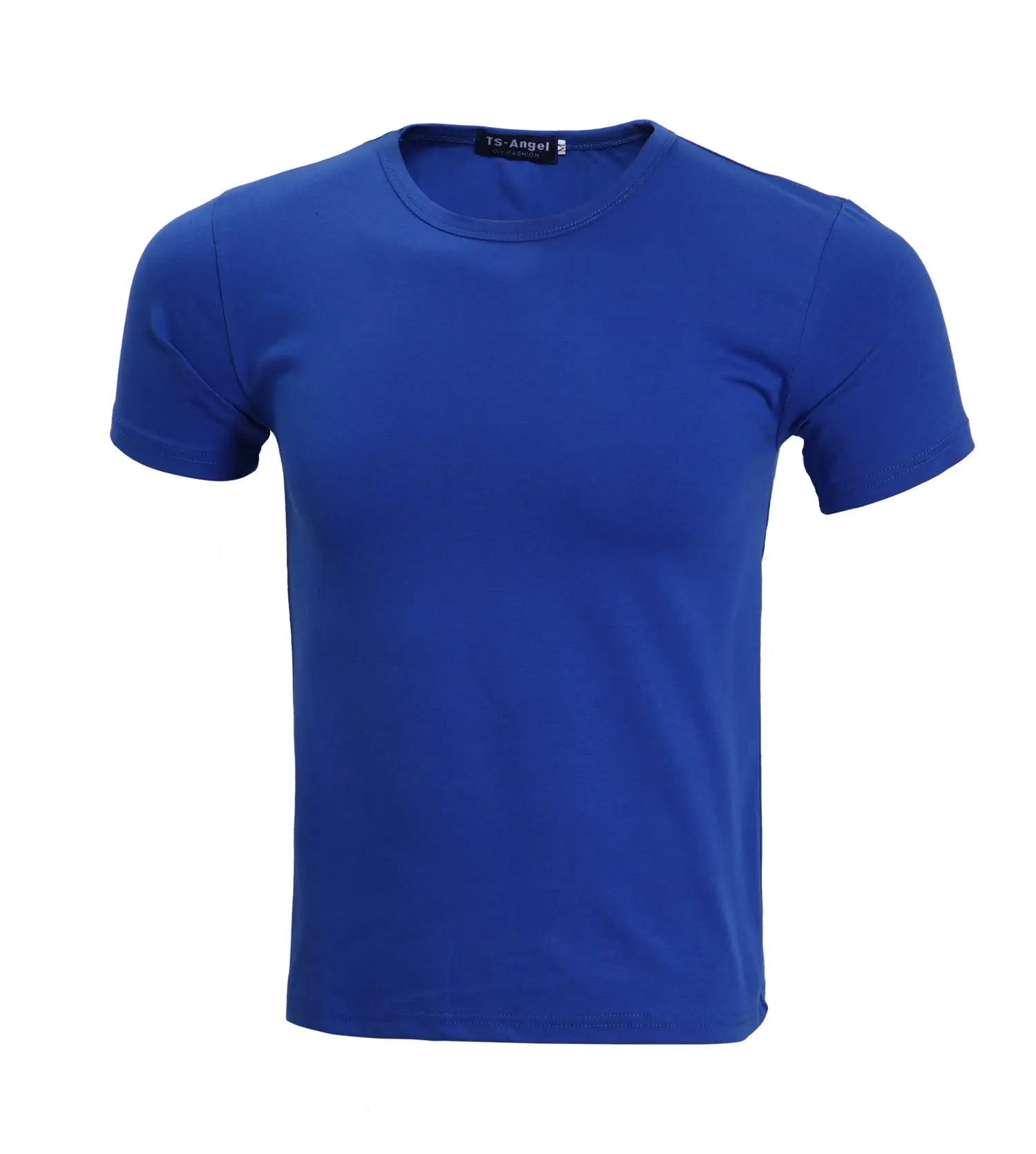 Men Grey Lycra T-Shirt Round Neck Summer