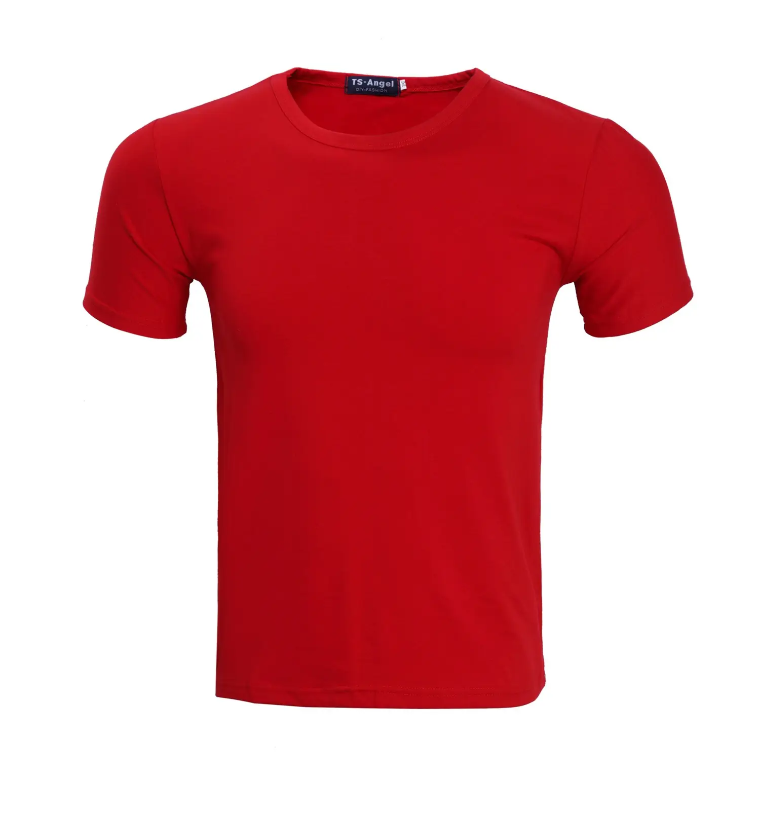 Men Grey Lycra T-Shirt Round Neck Summer