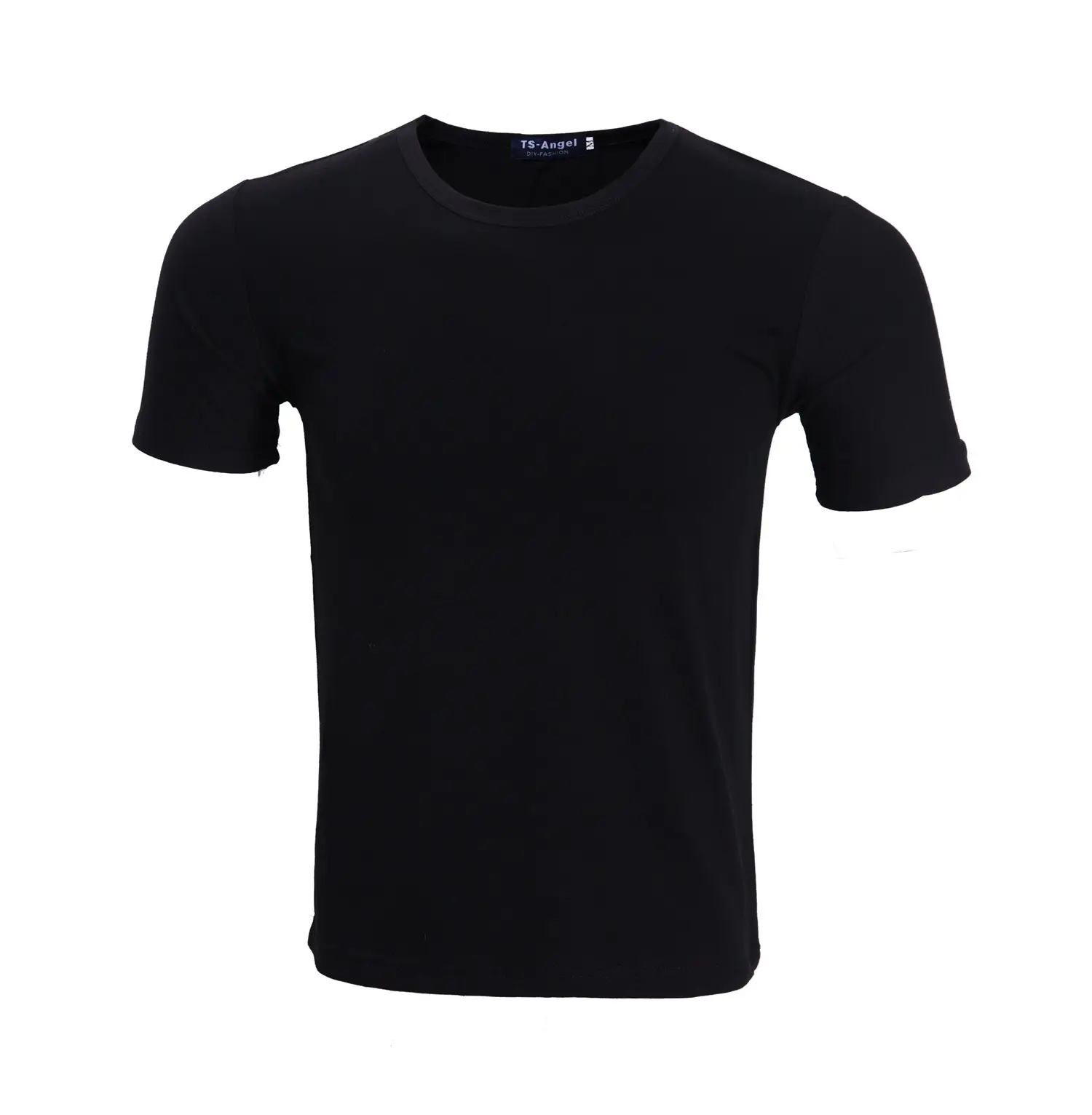 Men Grey Lycra T-Shirt Round Neck Summer