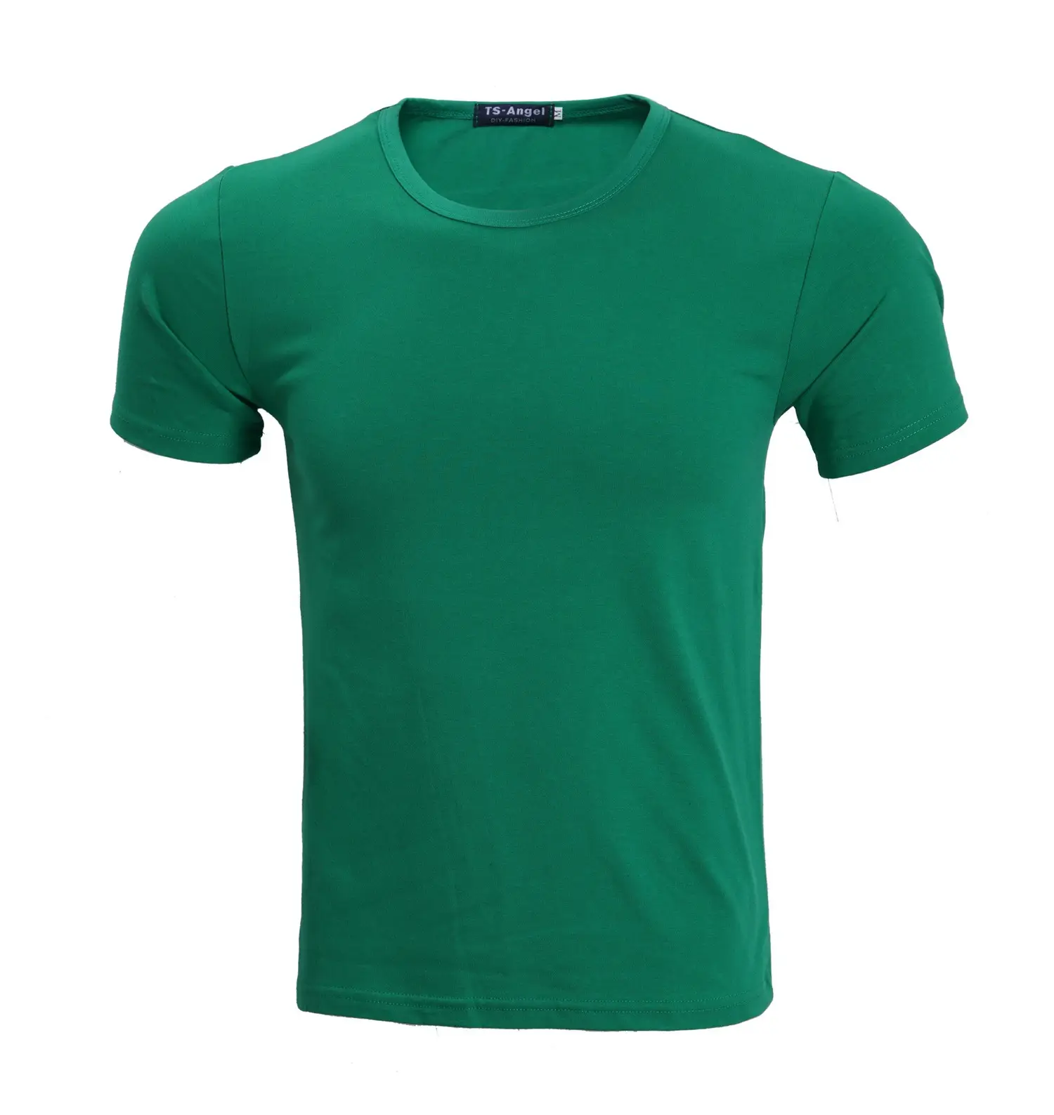 Men Grey Lycra T-Shirt Round Neck Summer