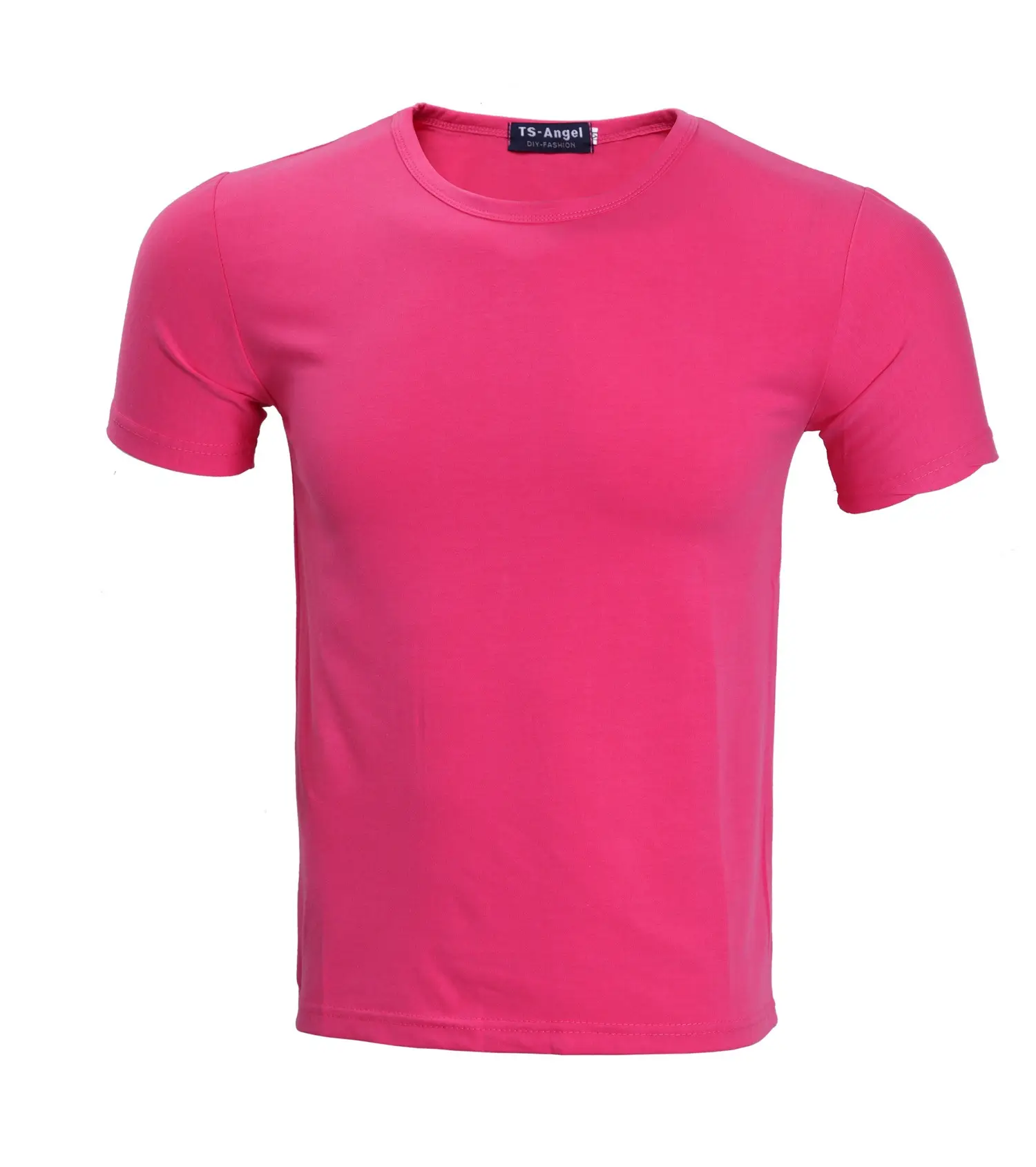 Men Grey Lycra T-Shirt Round Neck Summer