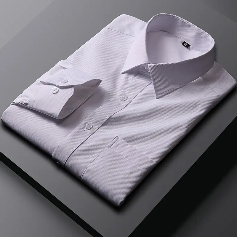 Men's Black Formal Shirt with 7-in-1 Cotton Patch