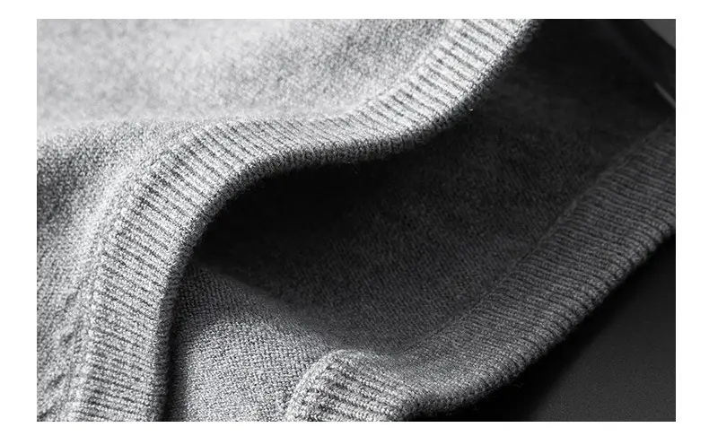 Men's Black Knit Vest with 7200 Test — feature 7