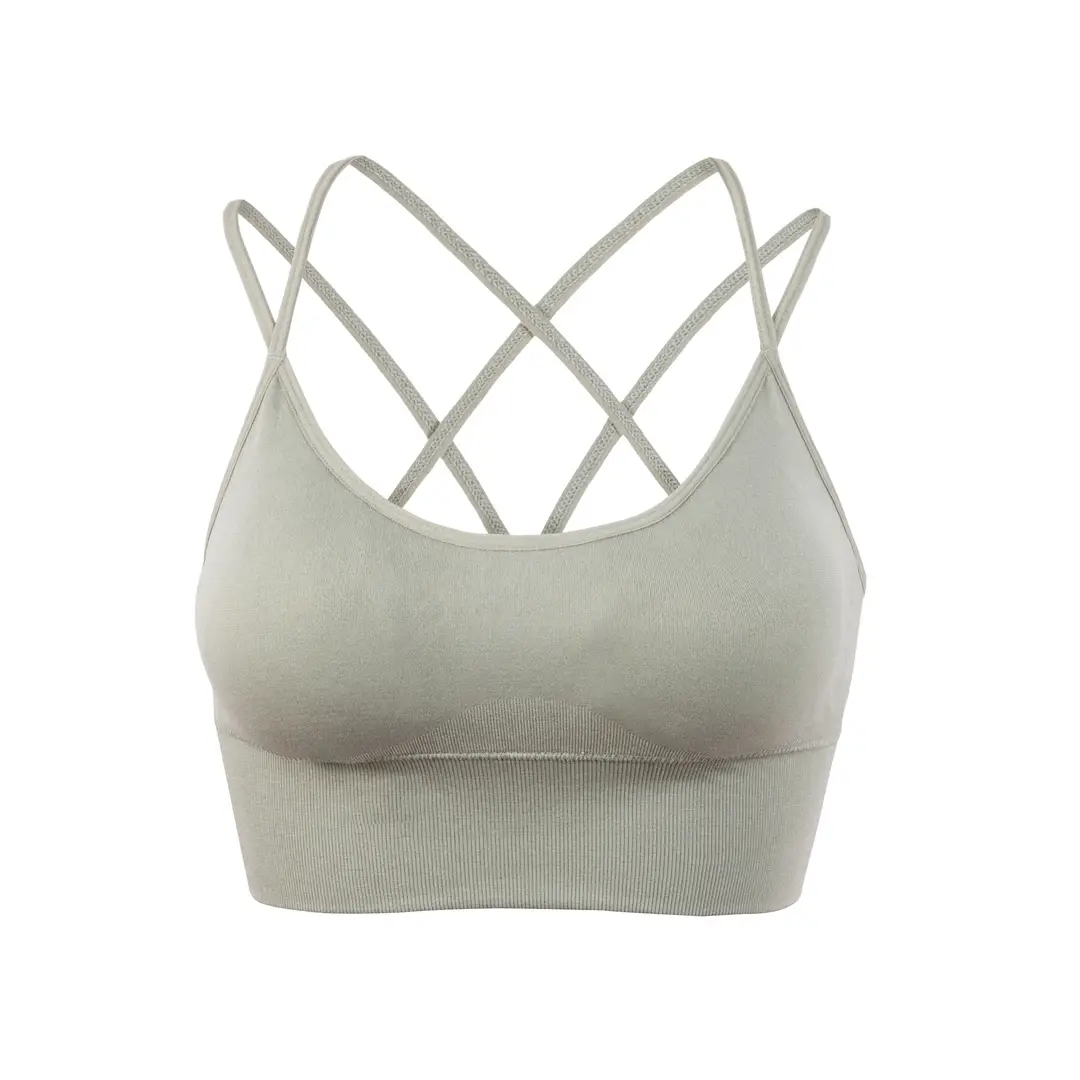 Plus Size European and American Wire-Free Thin Straps Beautiful Back Yoga Sports Bra Running Shock-Proof Quick-Drying Fitness Sports Bra for Women