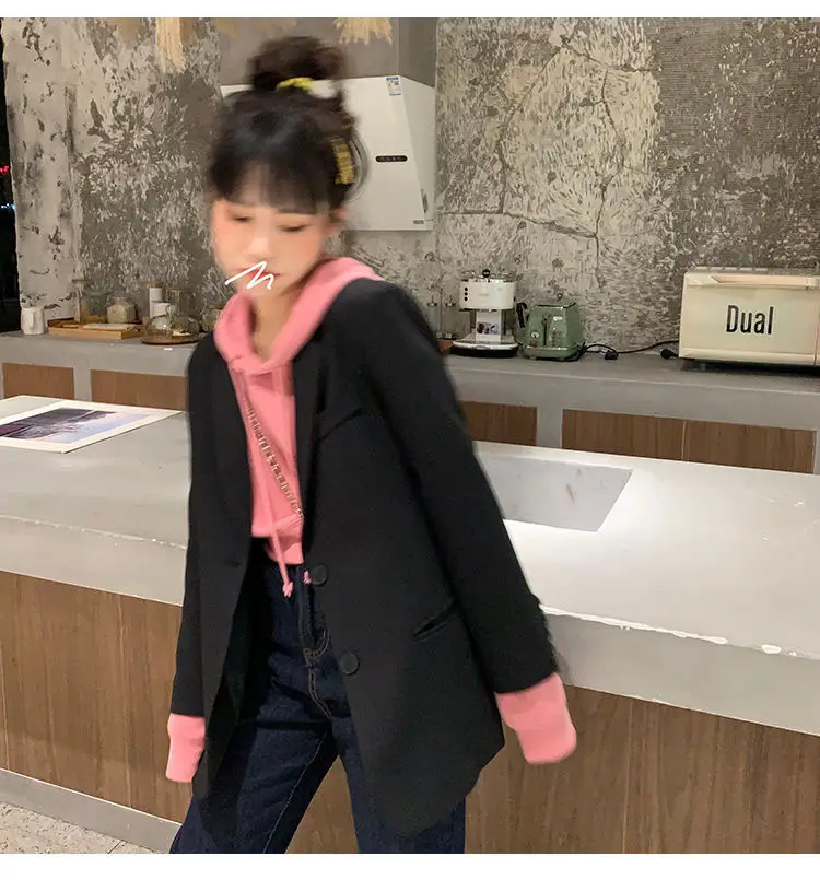 Women's Blazer 2026 Spring Autumn Brown Loose Suit — feature 21