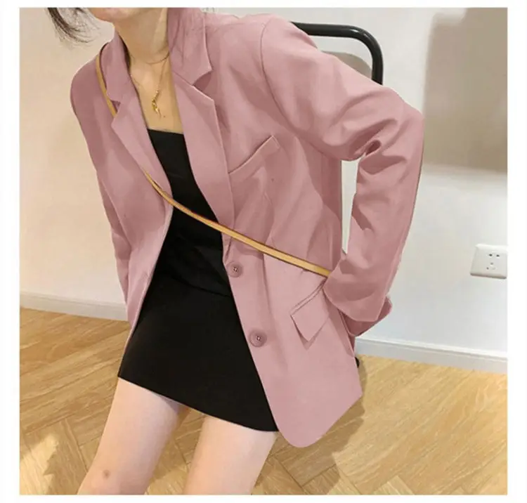 Women's Blazer 2026 Spring Autumn Brown Loose Suit — feature 31