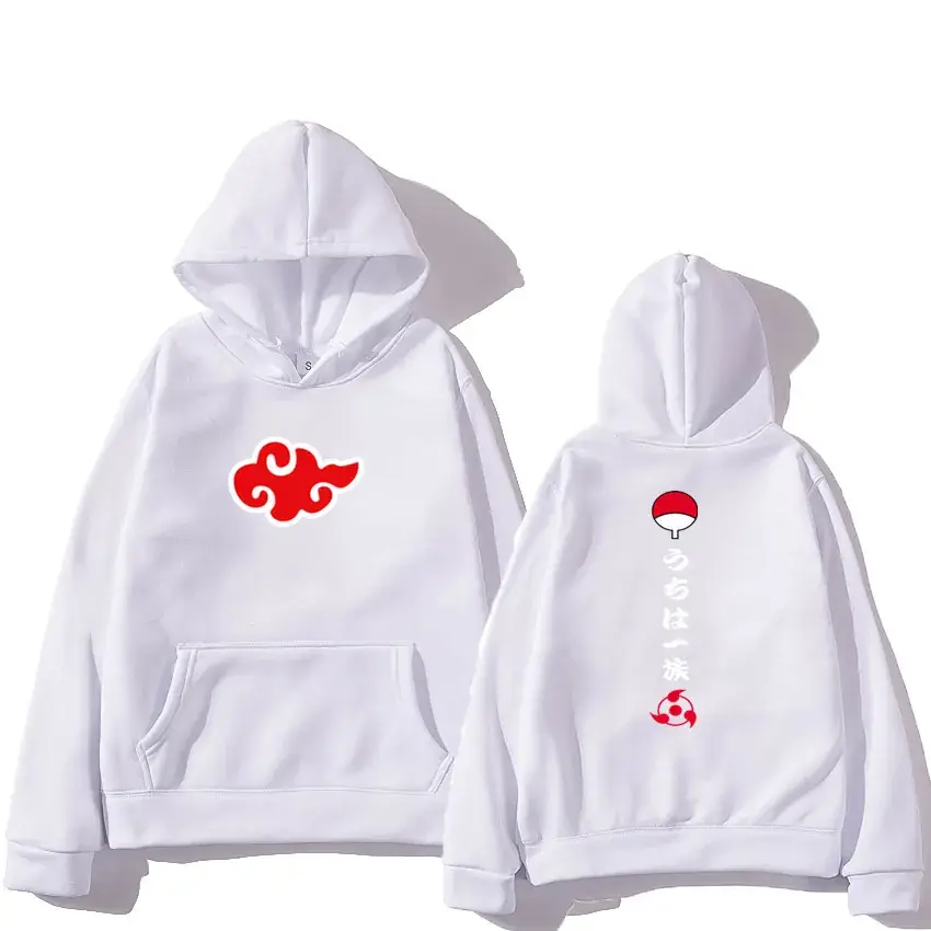 Men's Black Naruto Sasuke Hoodie Set Autumn Winter - Image 18