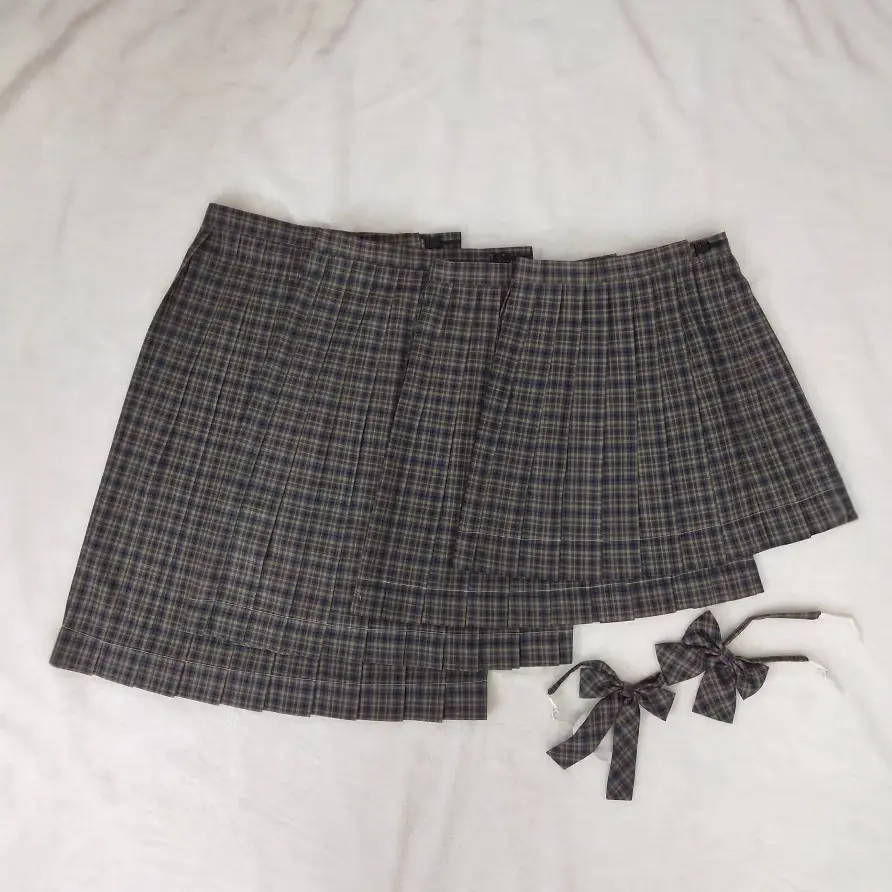 Women Plaid Bow Shirt White Bow Accessory