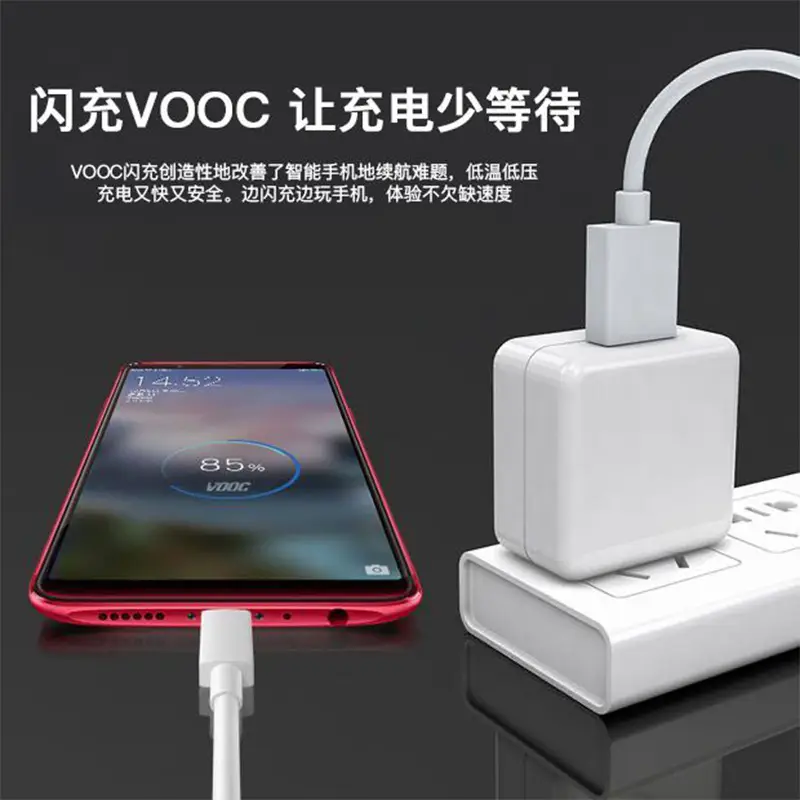 OPPO15 Charger 20W Flashing Head 4A Trapezoidal Data Line - Image 3