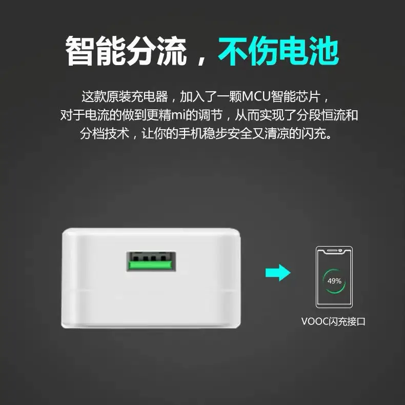 OPPO15 Charger 20W Flashing Head 4A Trapezoidal Data Line - Image 5