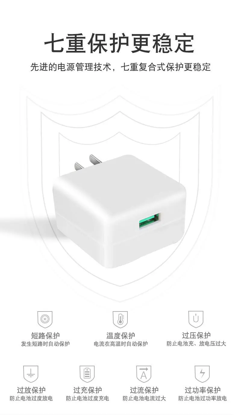 OPPO15 Charger 20W Flashing Head 4A Trapezoidal Data Line — feature 5