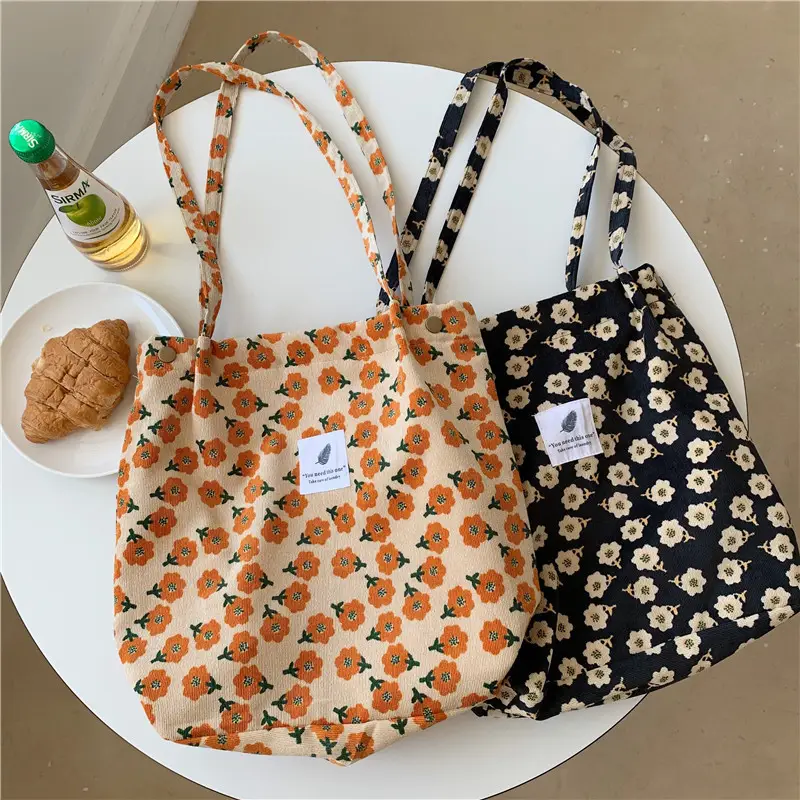 Korean Style Floral Shoulder Bag Large Capacity Women - Image 6