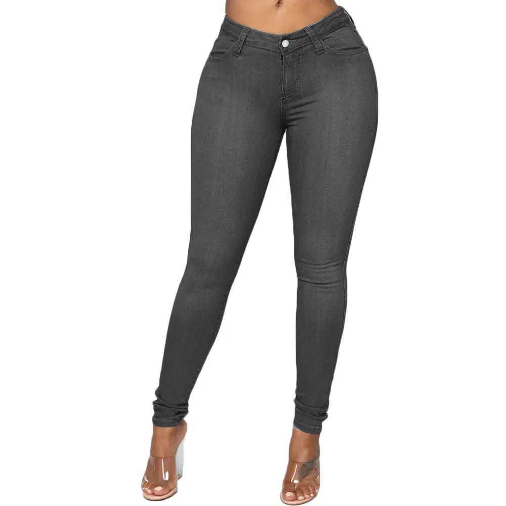 Women Skinny Jeans Slim Fit Black Plus Size