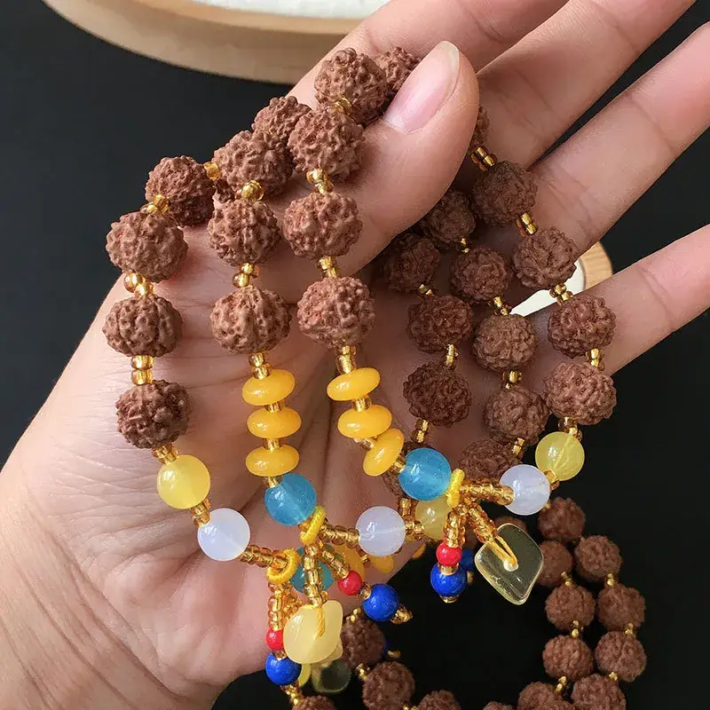 Jingyao Five-Petal King Kong Bracelet with Honey Pendant - Image 5