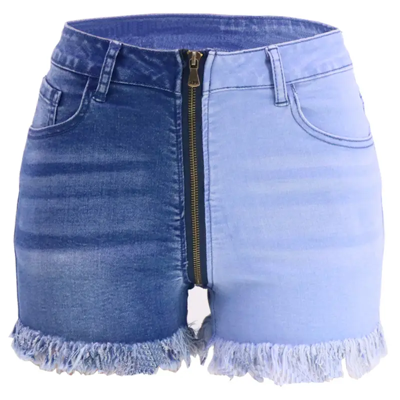 Women White Long Sleeve Top with Denim Shorts Set — feature 11