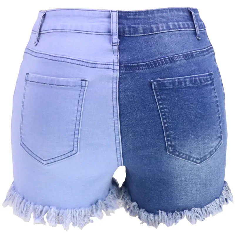 Women White Long Sleeve Top with Denim Shorts Set — feature 13