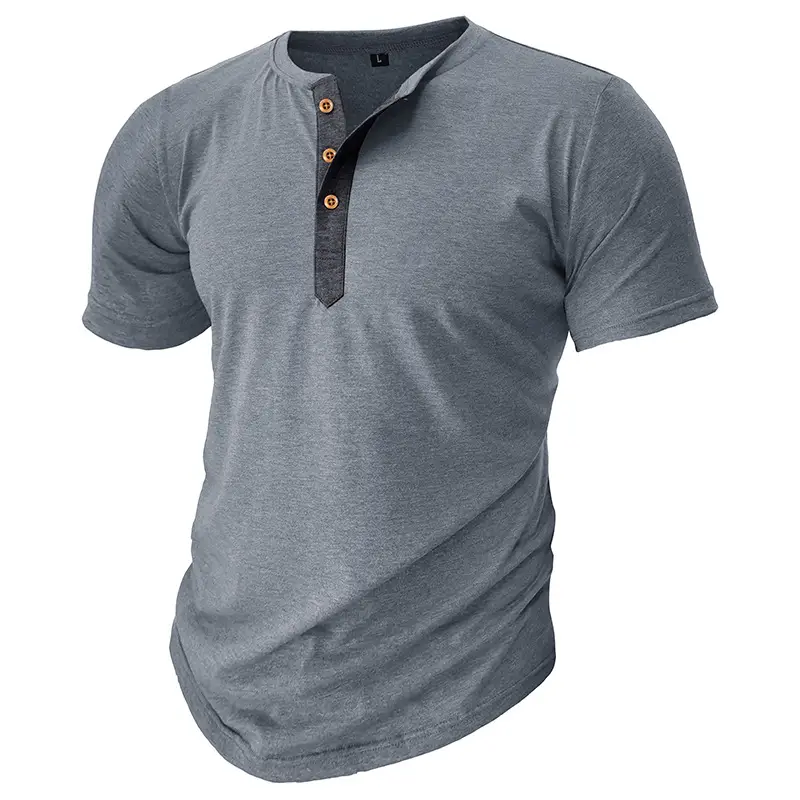 Men's Green Slim Fit Round Neck T-Shirt - Image 2