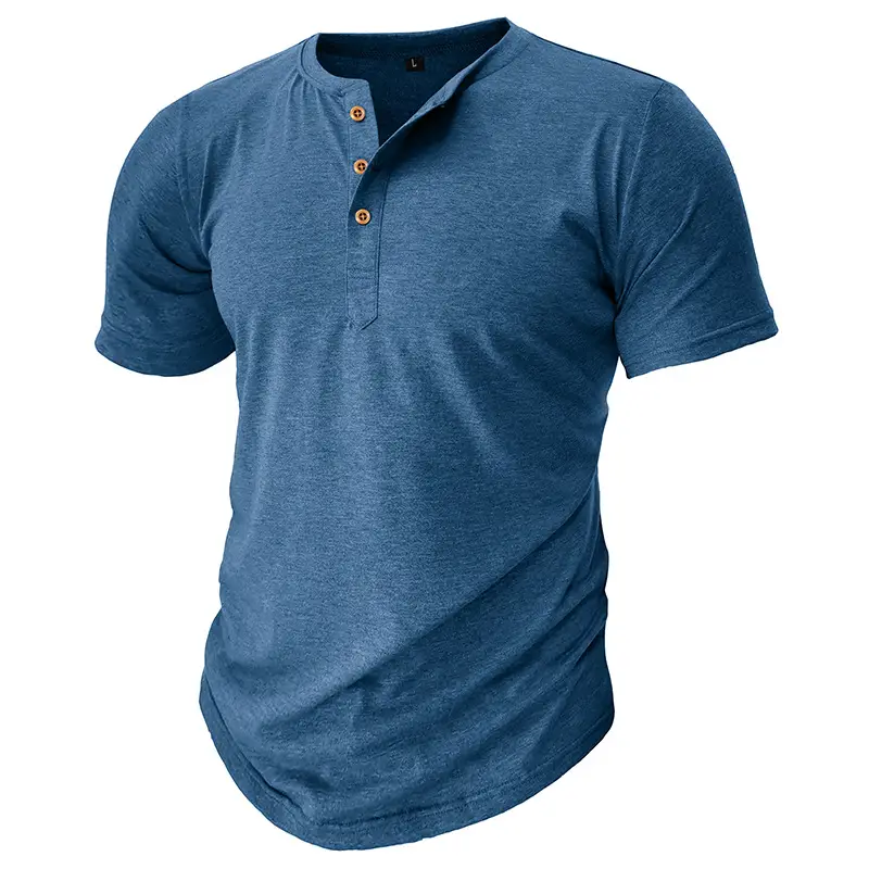 Men's Green Slim Fit Round Neck T-Shirt - Image 5