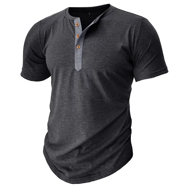 Men's Green Slim Fit Round Neck T-Shirt - Image 6