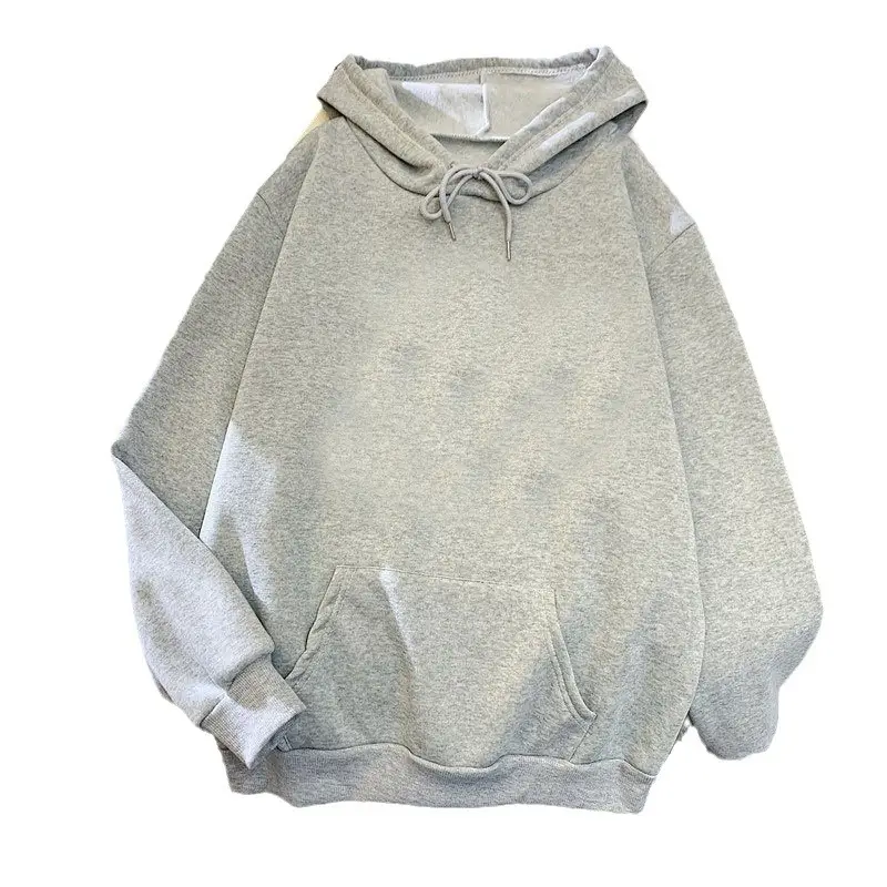 Black Fleece Lined Hoodie for Men Women Loose Fit 2025 - Image 18