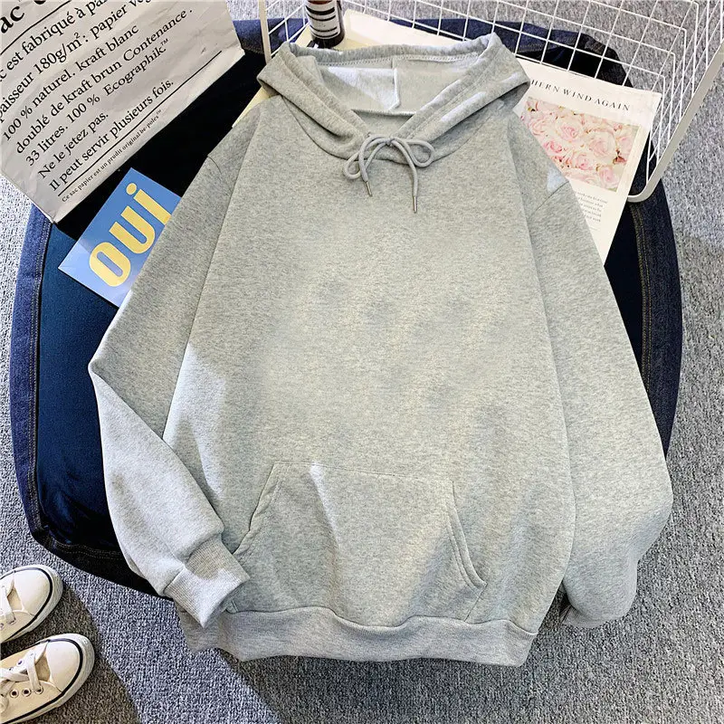 Black Fleece Lined Hoodie for Men Women Loose Fit 2025 — feature 11