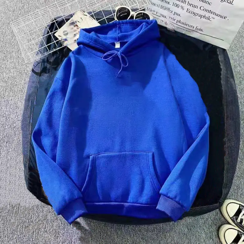 Black Fleece Lined Hoodie for Men Women Loose Fit 2025 — feature 5