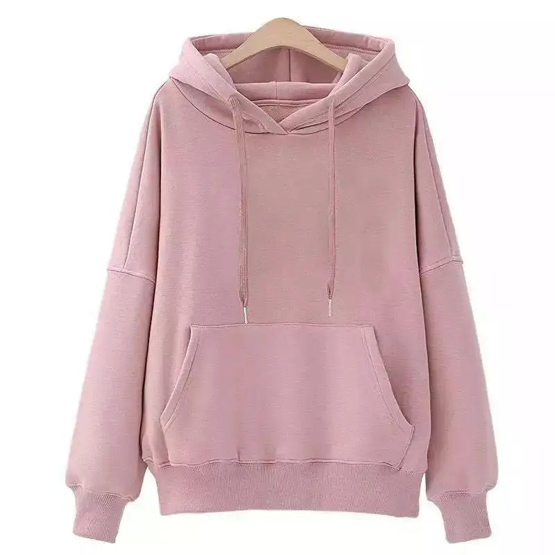 Black Fleece Lined Hoodie for Men Women Loose Fit 2025 - Image 7