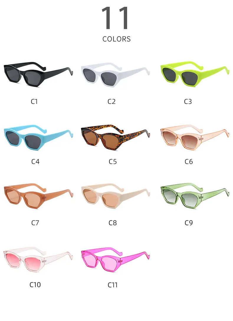 2021 Cat's Eye Sunglasses Women Pink Gradient All Match — feature 4