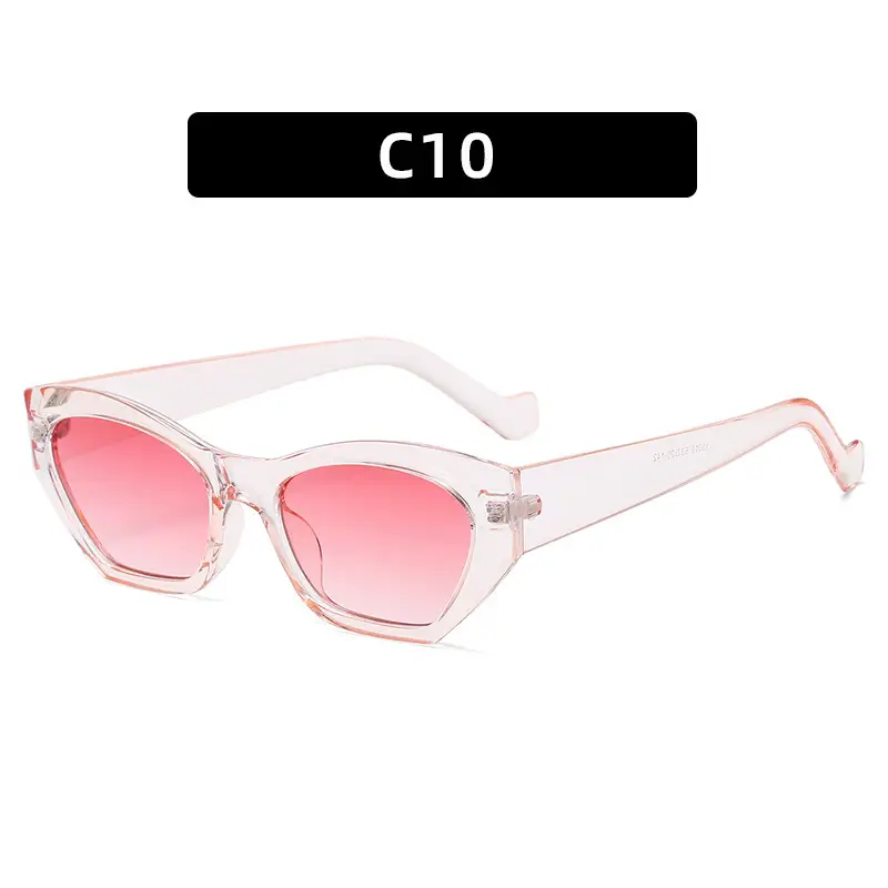 2021 Cat's Eye Sunglasses Women Pink Gradient All Match