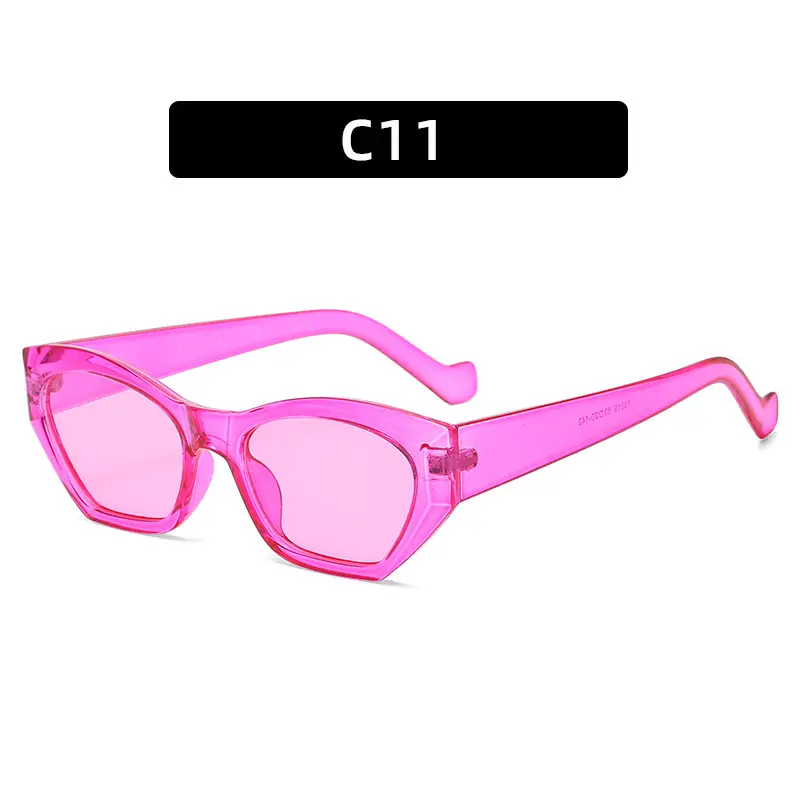 2021 Cat's Eye Sunglasses Women Pink Gradient All Match