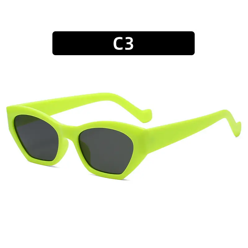 2021 Cat's Eye Sunglasses Women Pink Gradient All Match