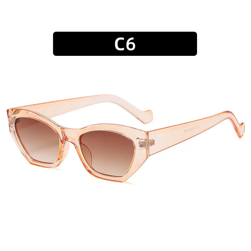 2021 Cat's Eye Sunglasses Women Pink Gradient All Match
