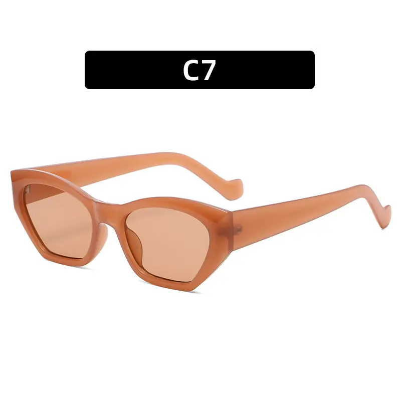 2021 Cat's Eye Sunglasses Women Pink Gradient All Match