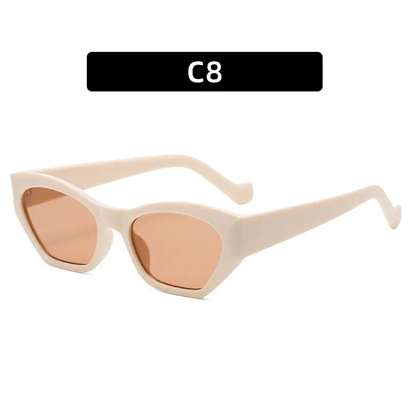 2021 Cat's Eye Sunglasses Women Pink Gradient All Match