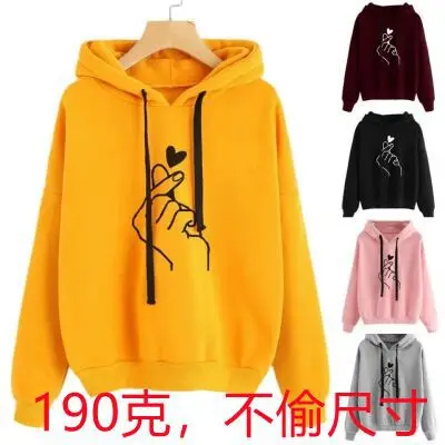 2025 Plus Size Women Grey Printed Hooded Sweatshirt - Image 6