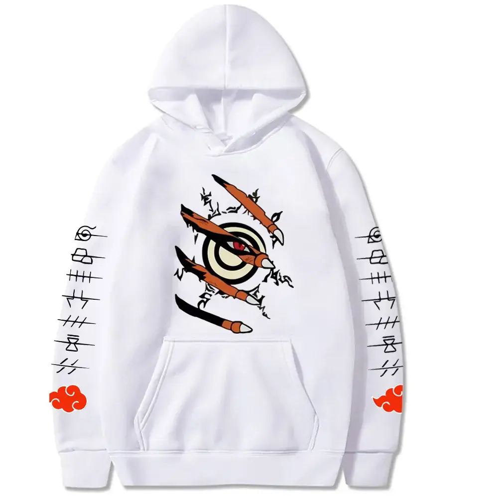 Naruto Crosshair Hoodie Yellow Men Women Casual Cartoon Print - Image 7