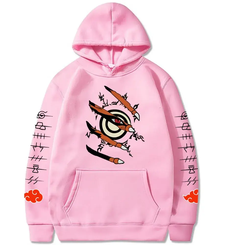 Naruto Crosshair Hoodie Yellow Men Women Casual Cartoon Print - Image 12