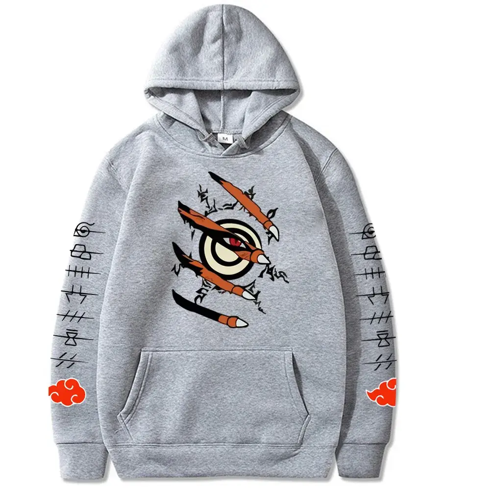 Naruto Crosshair Hoodie Yellow Men Women Casual Cartoon Print - Image 10