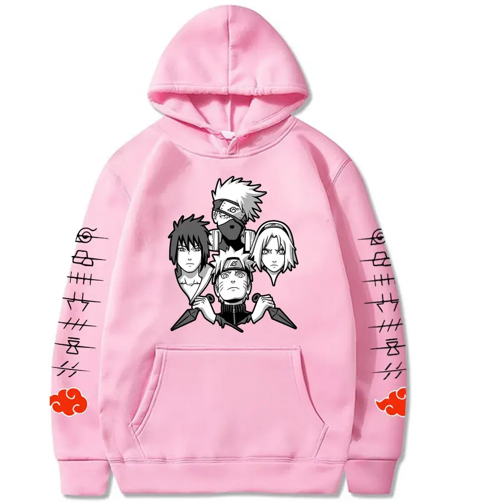 Naruto Crosshair Hoodie Yellow Men Women Casual Cartoon Print - Image 6