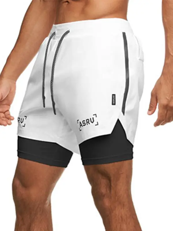 Men's Black Anti-Exposure Sports Shorts with Multi-Pockets - Image 5