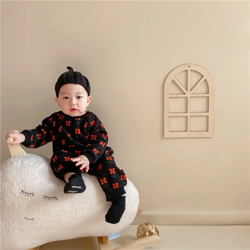 Baby Polka Dot Knitted Jumpsuit Yellow Brown - Image 22