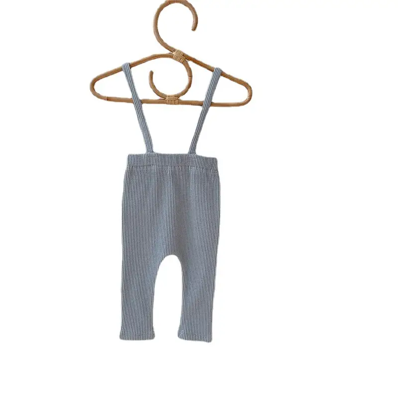 Baby Spring Overalls Korean Style Grey Toddler Leggings - Image 6
