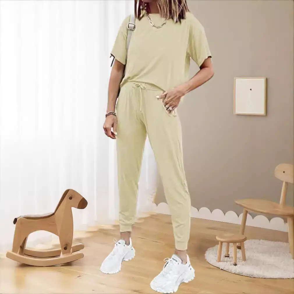 Women Light Yellow Casual Track Suit 2025 - Image 12