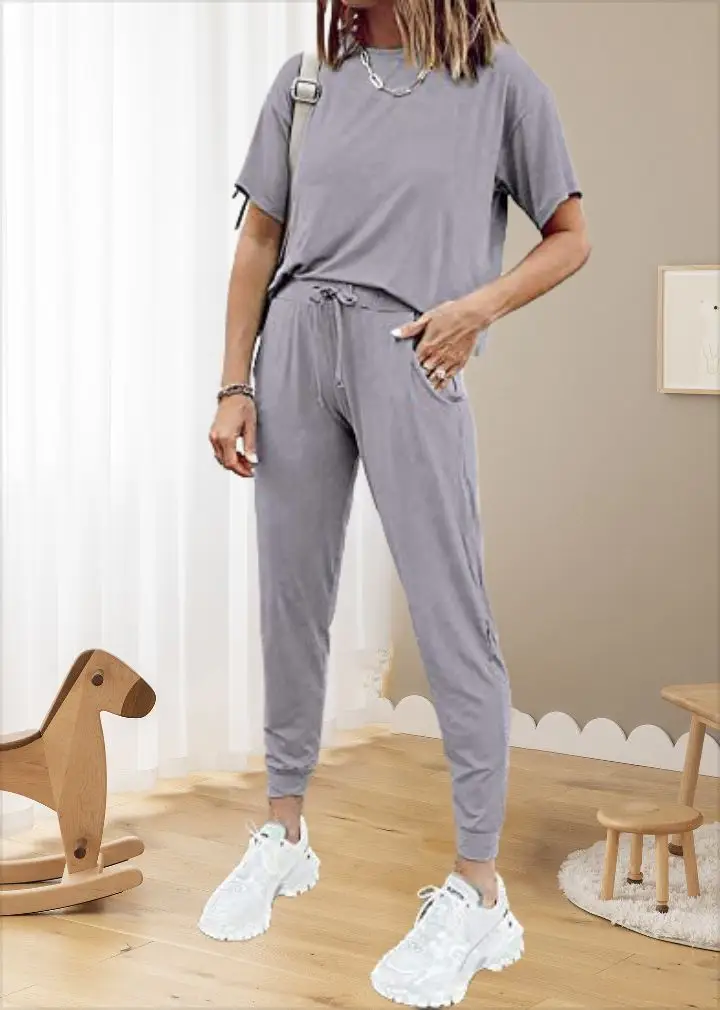 Women Light Yellow Casual Track Suit 2025 - Image 2