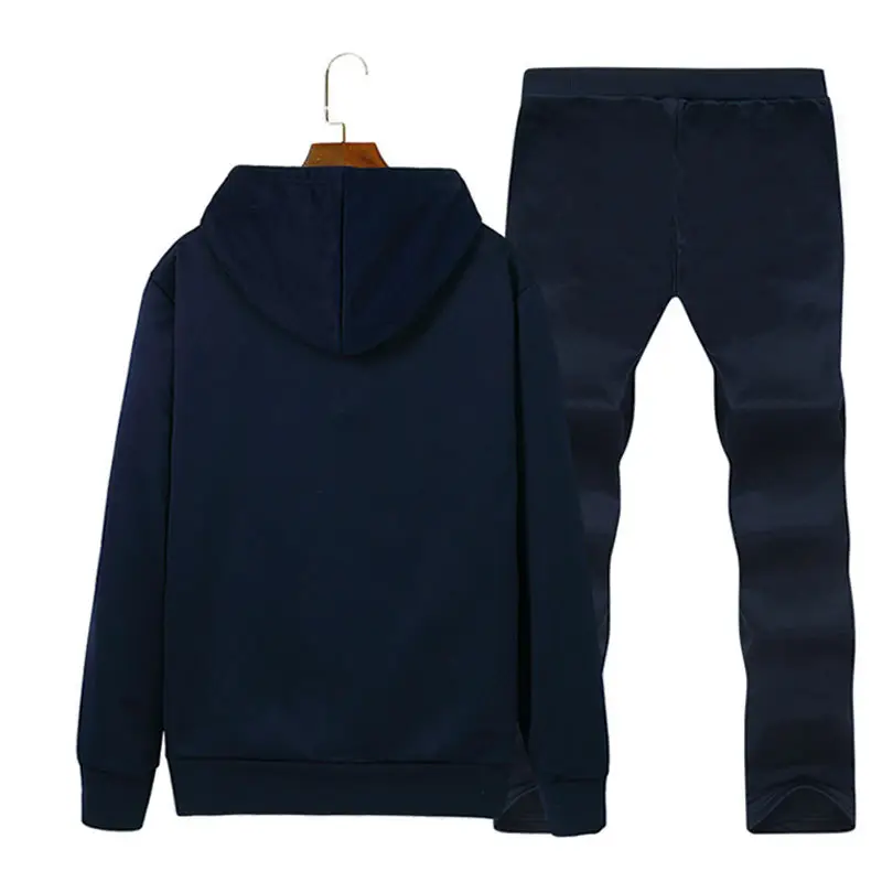 Winter Men's Black Velvet Sweatshirt Track Suit 2025 - Image 5