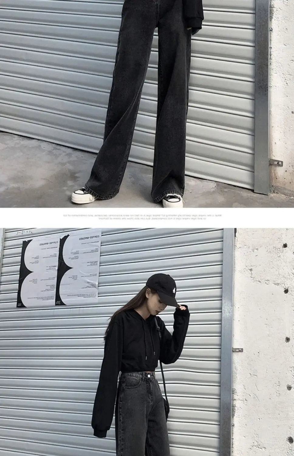 885 Gray Jeans 2022 New Korean Style Wide-leg Pants — feature 16