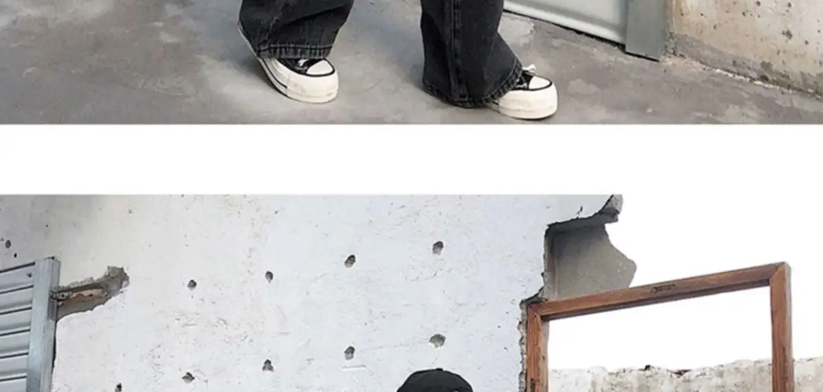 885 Gray Jeans 2022 New Korean Style Wide-leg Pants — feature 9