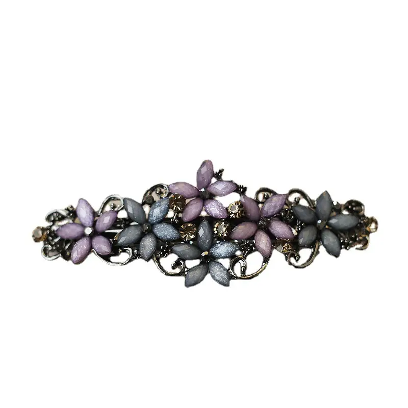 Retro Elegant Rhinestone Hair Clip for Women - Image 21