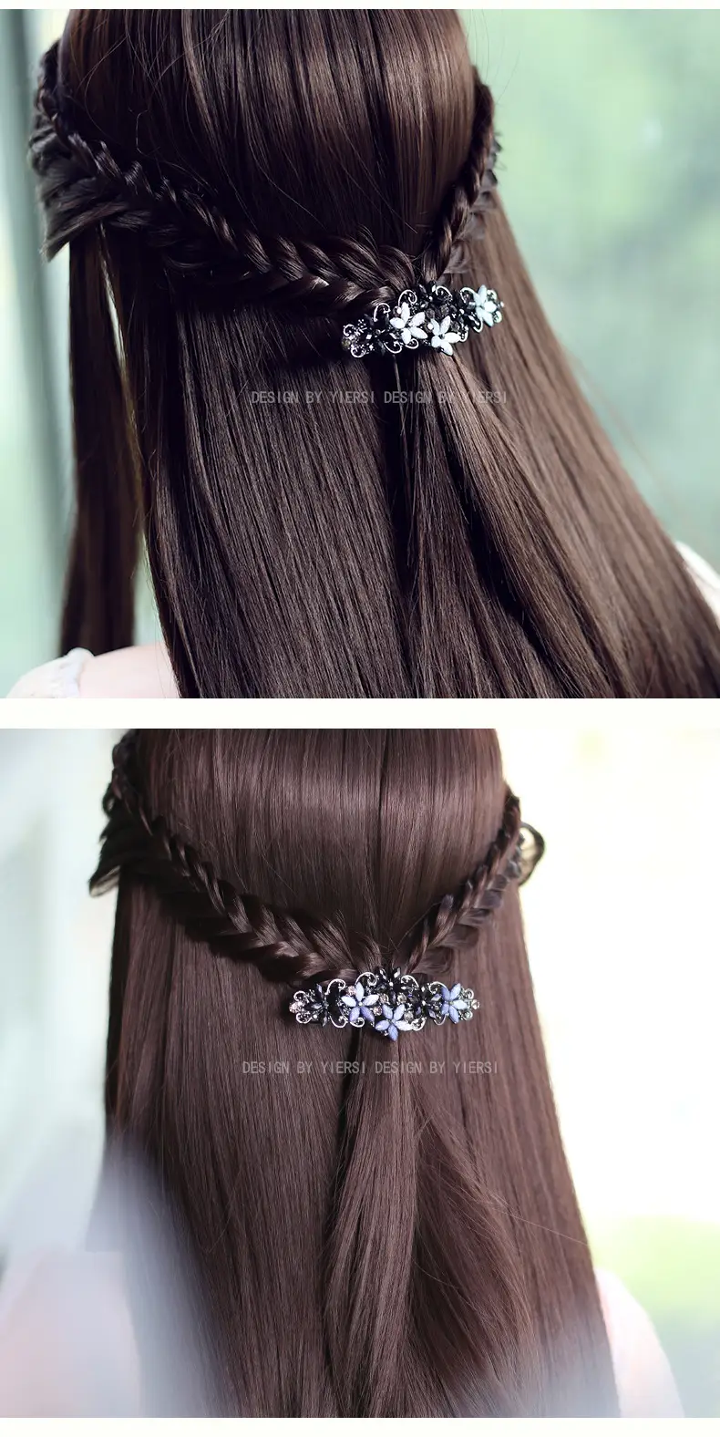 Retro Elegant Rhinestone Hair Clip for Women — feature 13