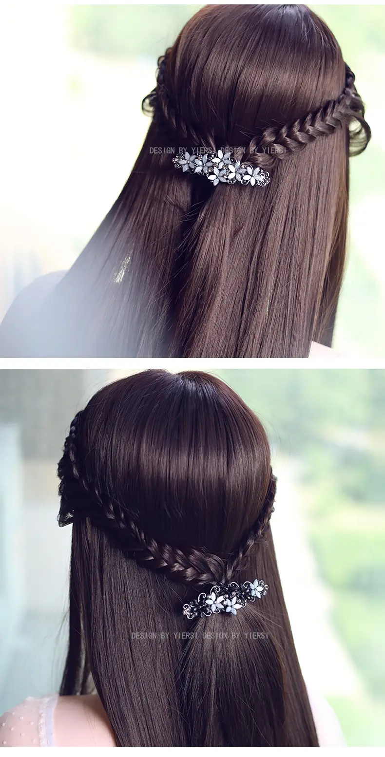 Retro Elegant Rhinestone Hair Clip for Women — feature 7